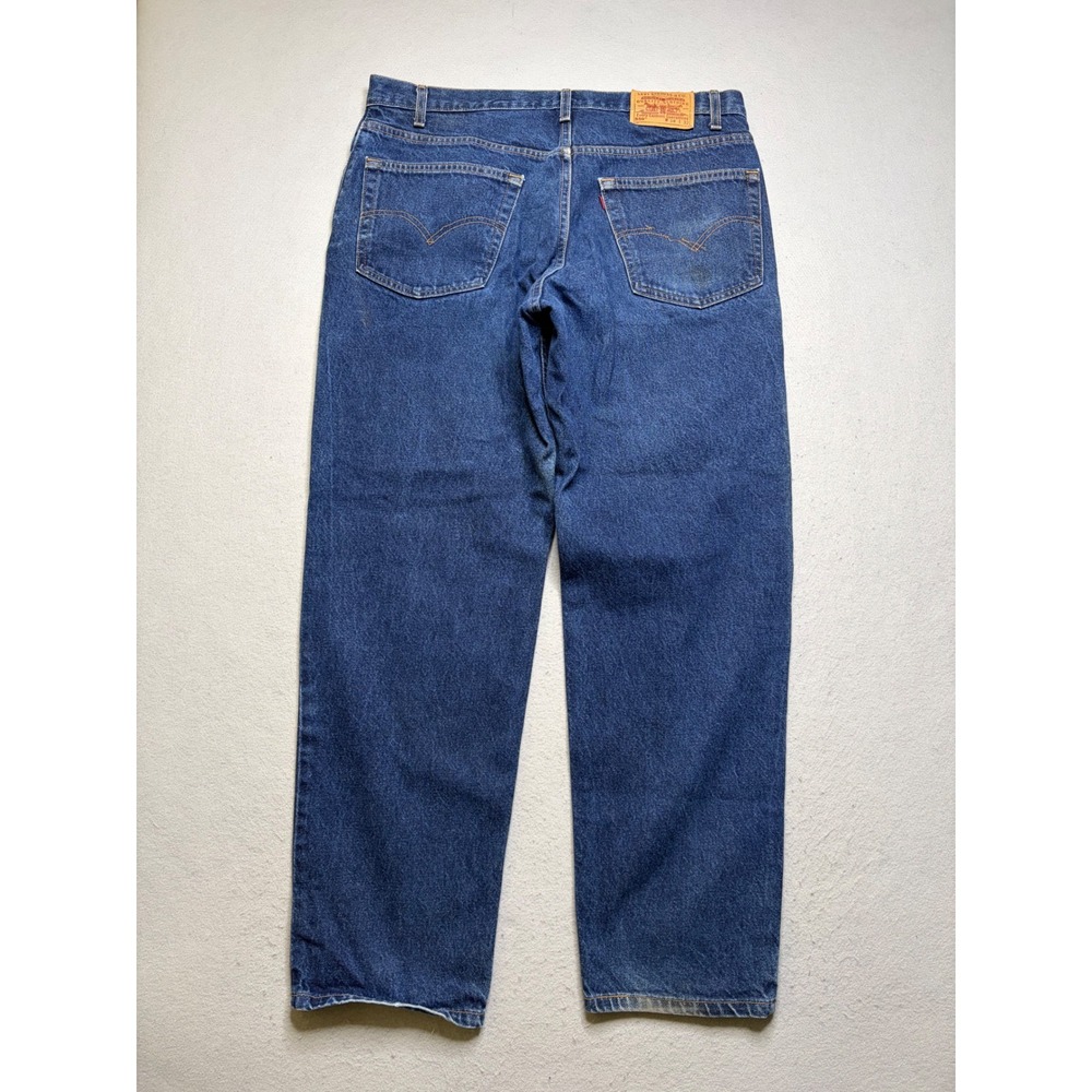 Levi's 550 Jeans Mens 38x32 Blue Relaxed Fit Tapered Leg Vintage 90s Made in USA